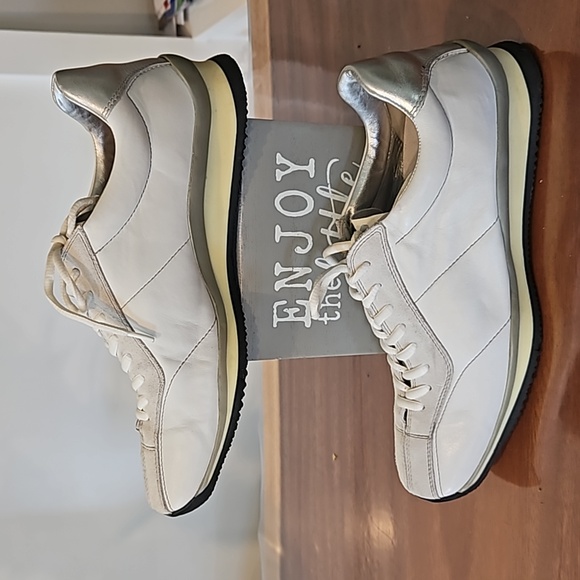 Prada, white leather driving shoes. Worn once, in great condition size 9. - Picture 7 of 7